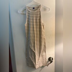 Striped Sleeveless Bodycon Dress